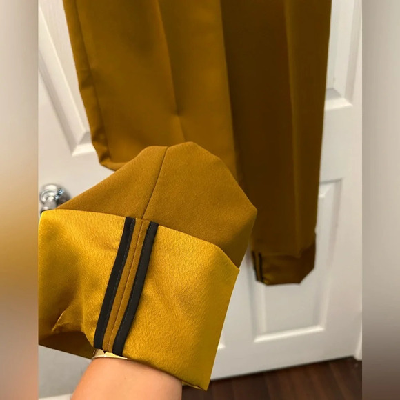 ! Smarteez Italy Contrast Trim Flared Trousers sz 2 - Picture 4 of 7